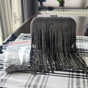 New Rhinestone Hard case Evening Bag